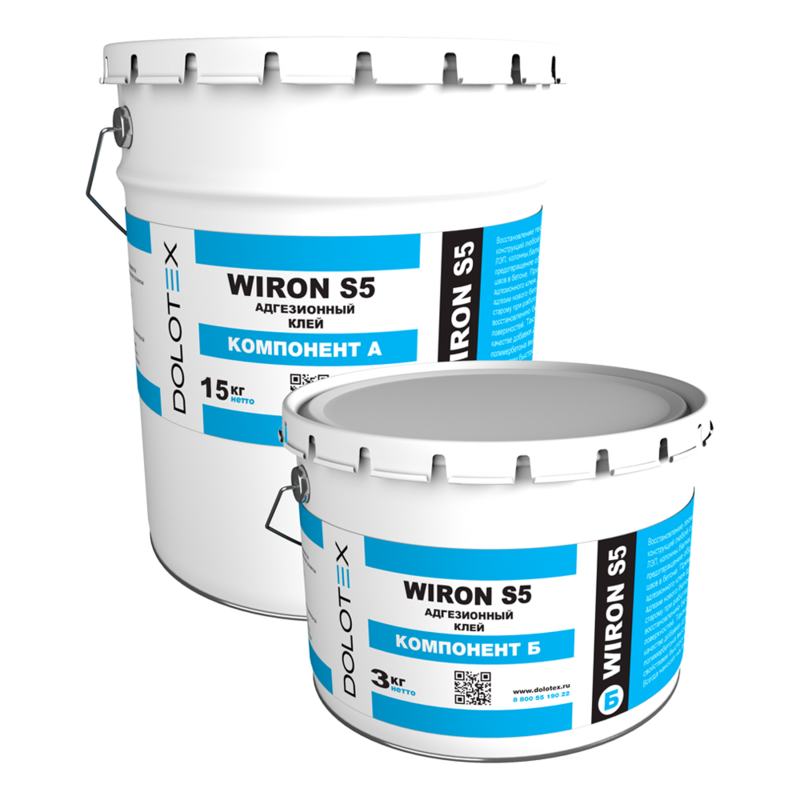 DOLOTEX WIRON S5 - адгезионный клей для восстановления геометрии бетона